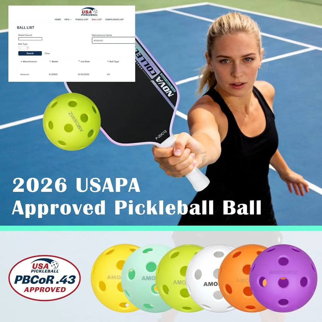 Indoor Pickleballs 6-Pack