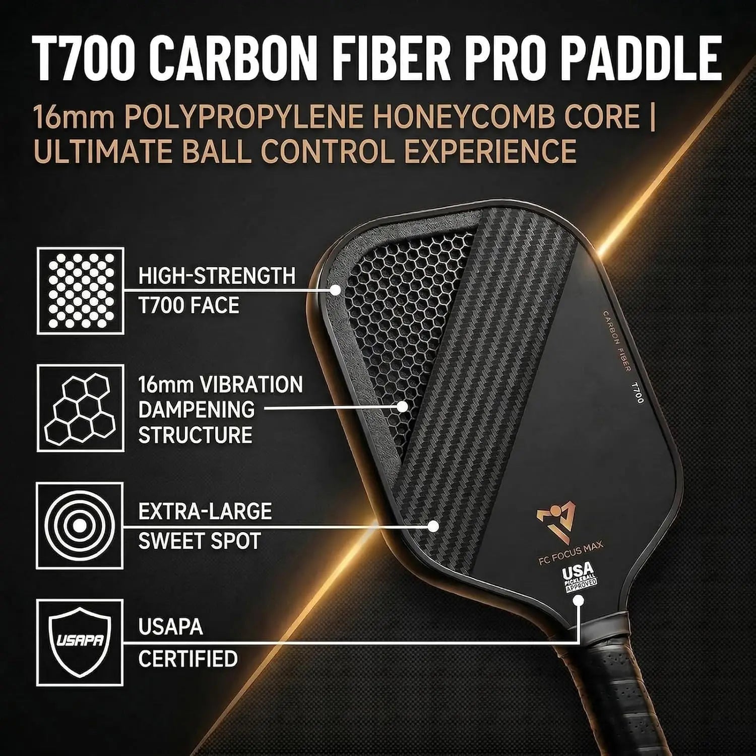 Lightweight Carbon Paddle Set