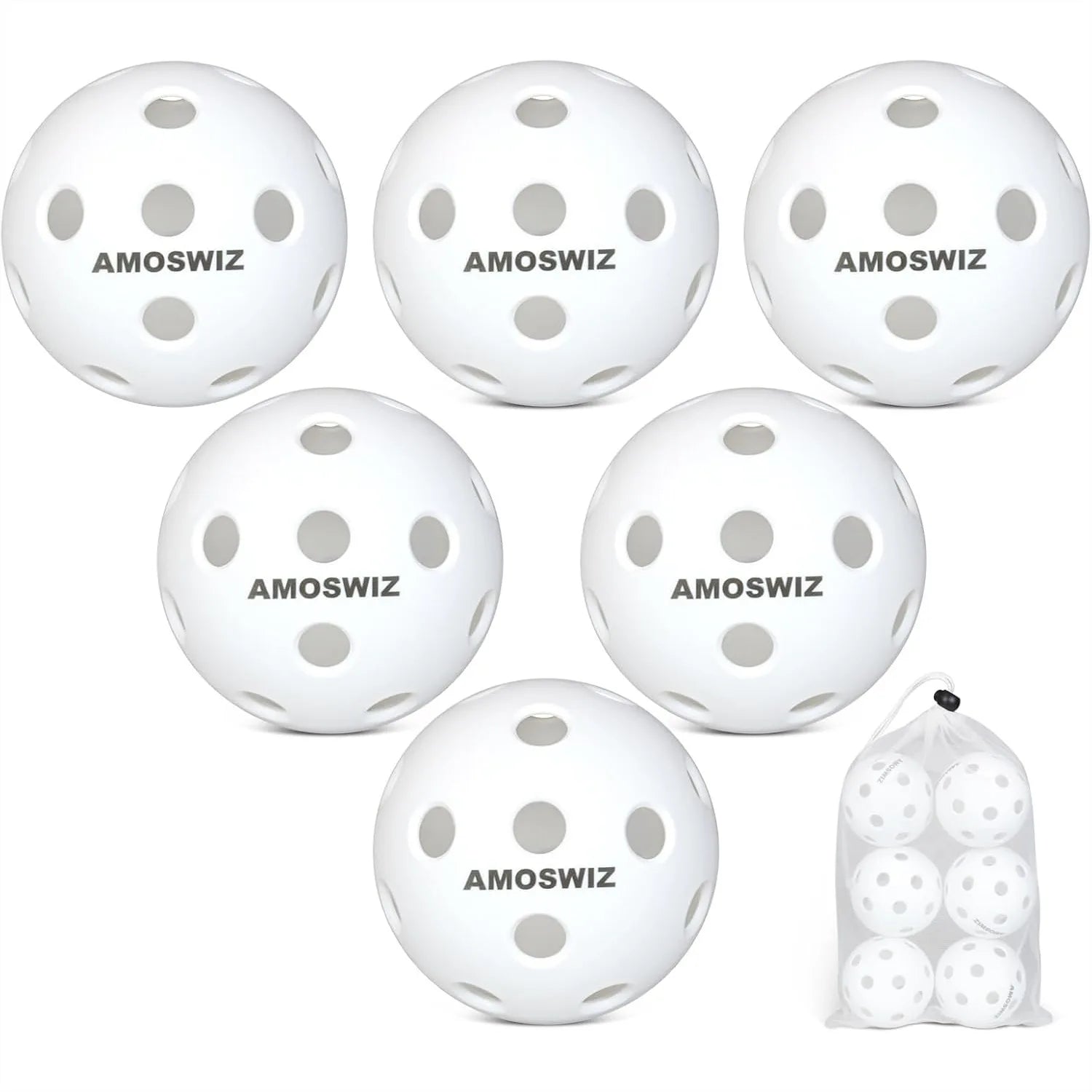 Indoor Pickleballs 6-Pack