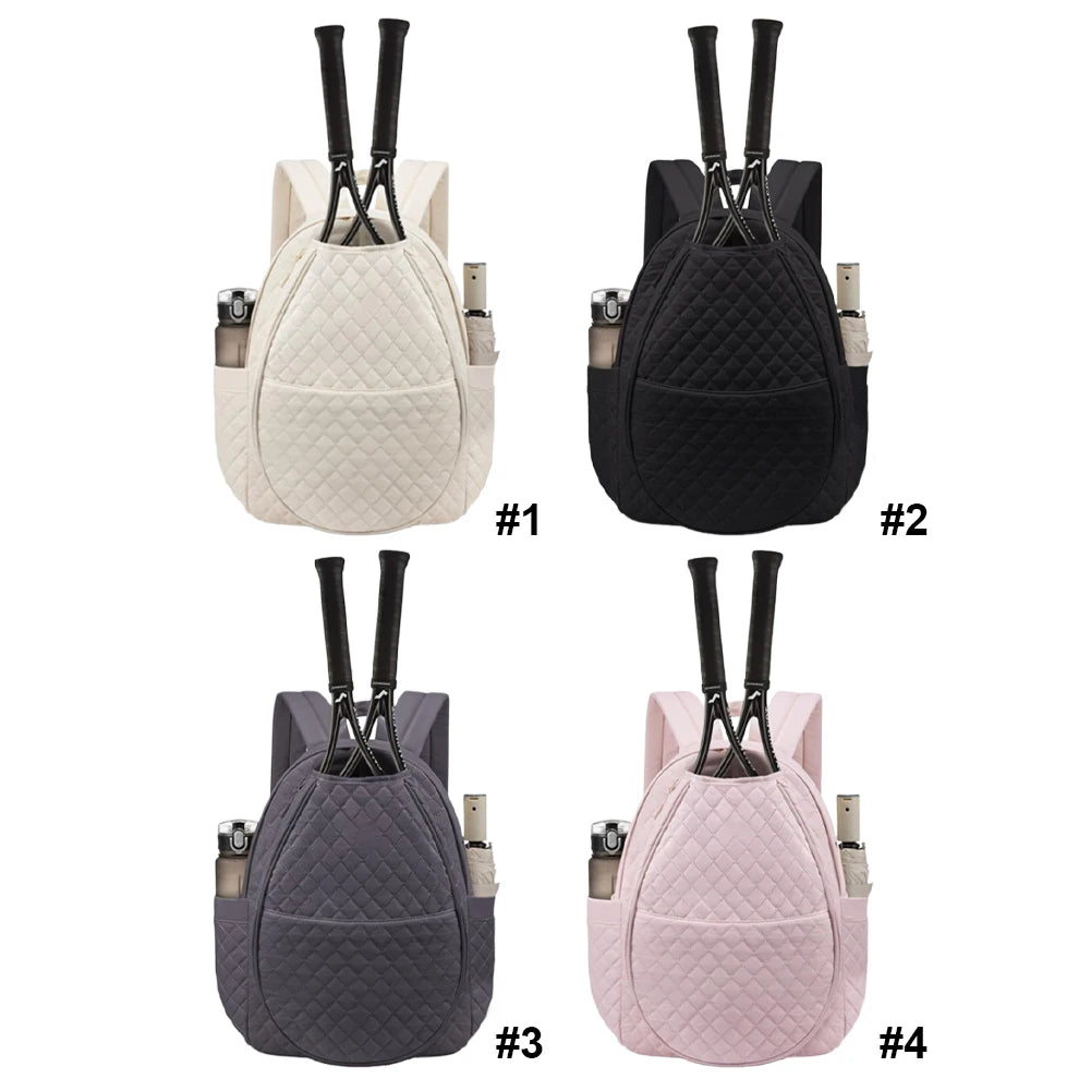 Quilted Tennis Backpack