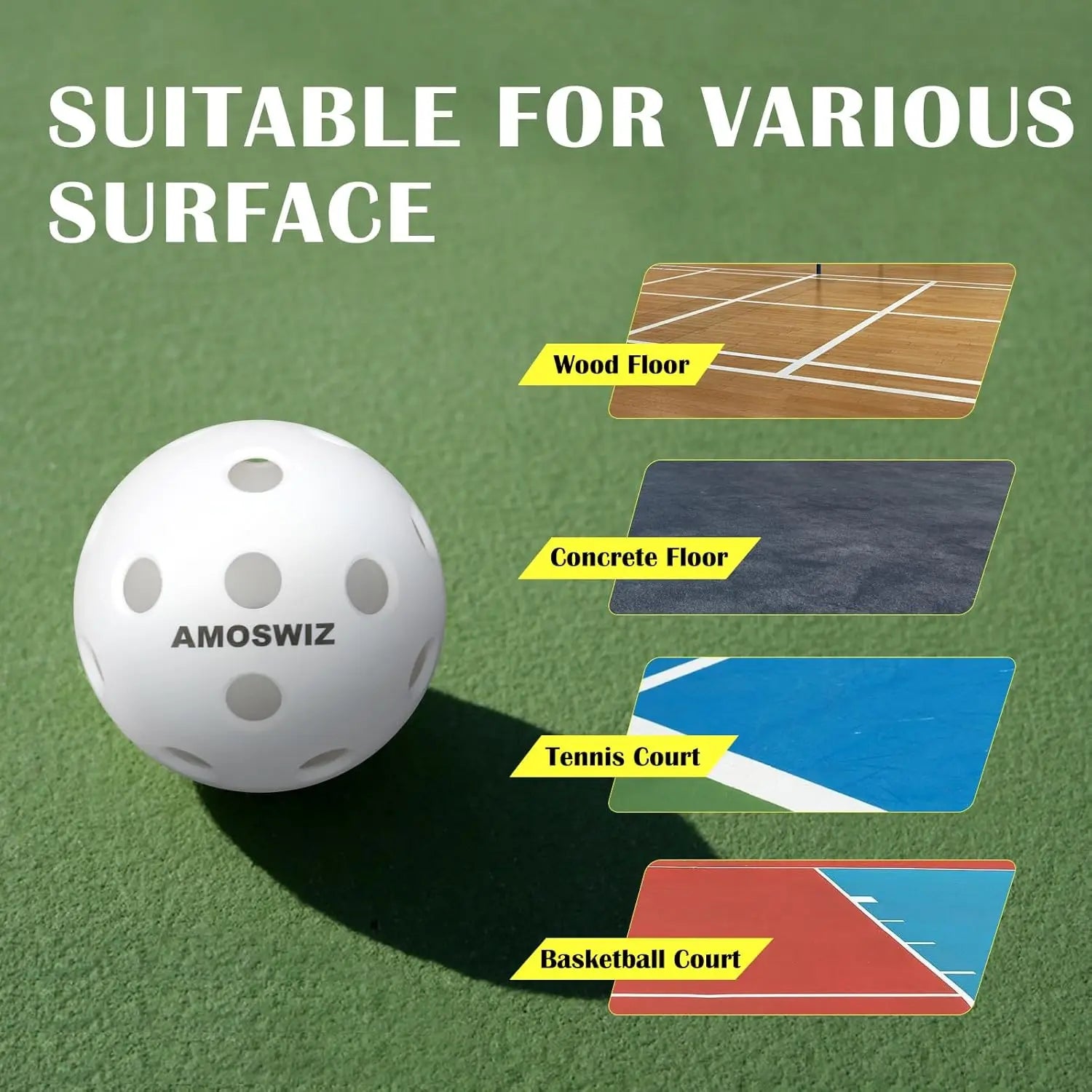 Indoor Pickleballs 6-Pack