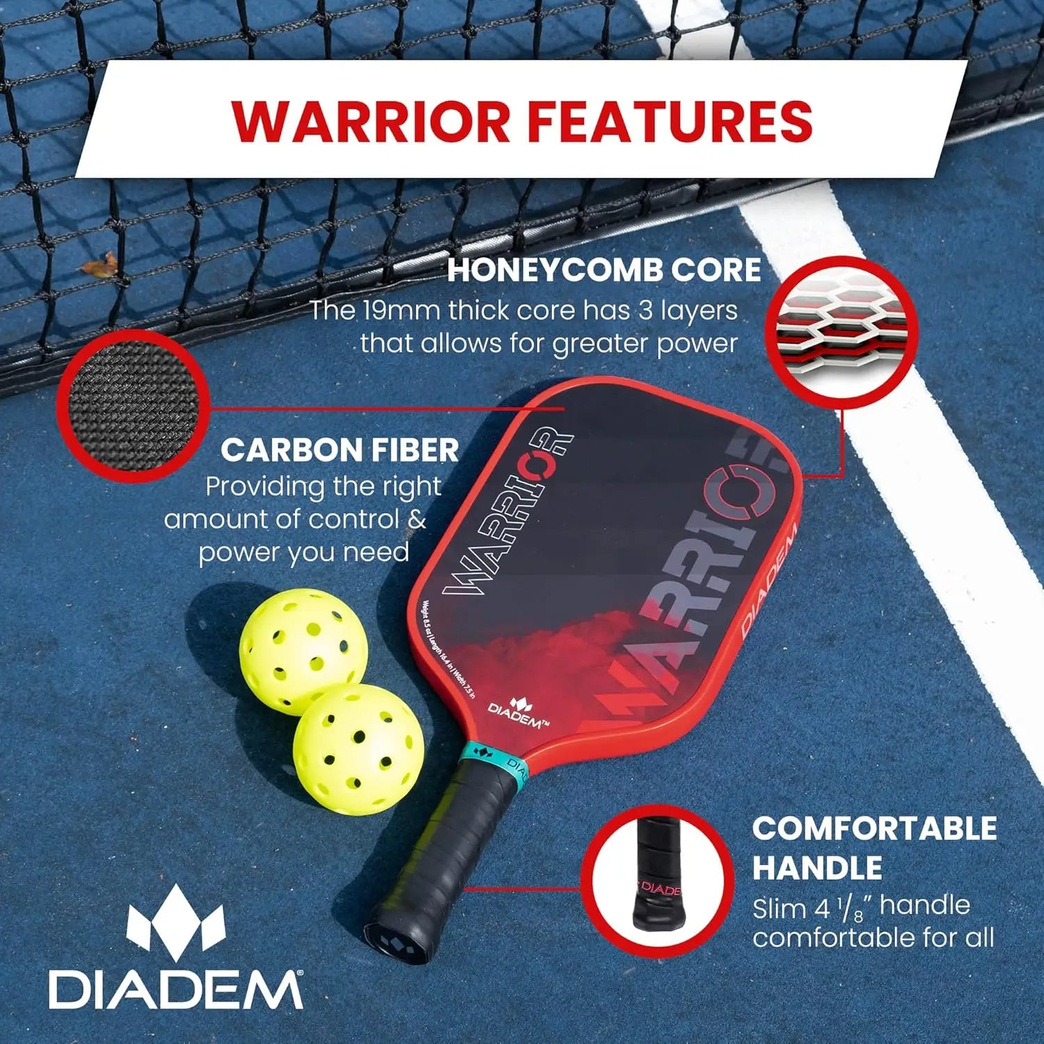 Grit Surface Carbon Paddle